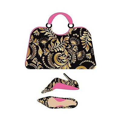 EPS 해외이미지 디자인 옷 실루엣 백그라운드 신발 컨셉 꽃무늬 패턴 가방 일러스트 추상 사람없음 쇼핑 세트 섹시 유행 상점 검은색 핸드백 화려 황금 고급 우아함 수집 고립 스타일 해외202004 해외일러스트 잡화 꽃 컬러 무늬 촬영기법 파일형식 벡터 이미지허브