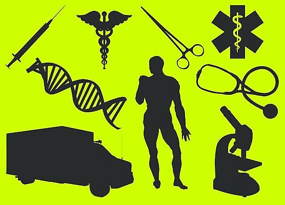 EPS 해외이미지 실루엣 별 신체 일러스트 청진기 자동차 건강 현미경 주사기 사람 검은색 장비 DNA 접속 구급차 사인 윤곽 해외202004 해외일러스트 자연요소 육상교통 컬러 의료기기 촬영기법 실험기구 생명공학 파일형식 벡터 이미지허브
