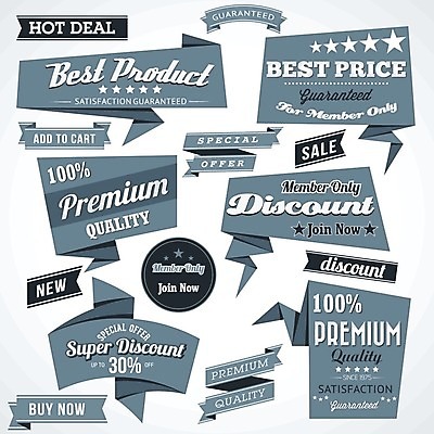 EPS 해외이미지 스티커 일러스트 사람없음 쇼핑 세트 라벨 회색 해외202004 해외일러스트 컬러 프레임 파일형식 벡터 이미지허브