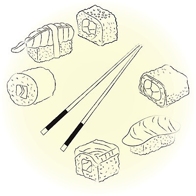 EPS 해외이미지 전통 접시 음식 다이어트 채소 일러스트 젓가락 탁자 밥 새우 어류 요리 동양인 세트 식당 일본 식사 초밥 회 흰색 스케치 참치 해산물 날것 아로마 롤 깨 연어 생강 점심식사 대두 식품점 캐비아 솔깃 해외202004 해외일러스트 식기 아시아 컬러 가구 식재료 수저 건강 갑각류 미술 인종 상점 수중동물 조미료 일본음식 파일형식 벡터 이미지허브