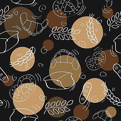 EPS 해외이미지 디자인 실루엣 음식 백그라운드 패턴 일러스트 벽지 프레임 요리 미술 사람없음 그래픽 장식 농작물 컬러풀 쿠키 케이크 식사 맛 아침식사 바게트 밀 만취 그림 복고 심플 윤곽 코믹 베이글 덩어리 번 제빵사 호밀 브레첼 해외202004 해외일러스트 직업 빵 컬러 컨셉 무늬 농업 문화예술 디저트 곡류 촬영기법 술취함 파일형식 벡터 이미지허브