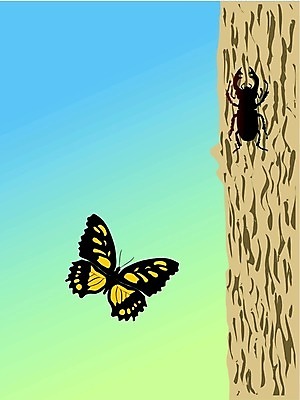 EPS 해외이미지 꽃 나비 백그라운드 꽃무늬 패턴 일러스트 추상 프레임 수확 질감 해외202004 해외일러스트 식물 곤충 무늬 농업 파일형식 벡터 이미지허브