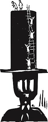 EPS 해외이미지 일러스트 비즈니스 사다리 금융 가난 오르기 목판화 소셜 정부 해외202004 해외일러스트 컨셉 모션 경제 도구 파일형식 벡터 이미지허브