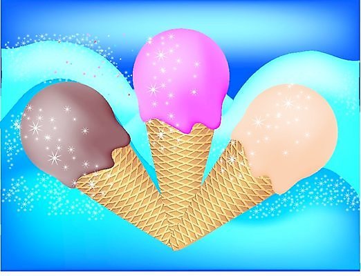 EPS 해외이미지 겨울 일러스트 딸기 아이스크림 파란색 초콜릿 추위 바닐라 해외202004 해외일러스트 계절 컬러 과일 디저트 파일형식 벡터 이미지허브