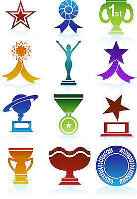 EPS 해외이미지 클립아트 디자인 별 리본 인터넷 일러스트 버튼 미술 그래픽 장식 컵 세트 웹 땅 트로피 메달 배지 방패 승자 시상식 엘리먼트 해외202004 해외일러스트 자연요소 식기 문화예술 상_우승 상_상패 파일형식 벡터 이미지허브