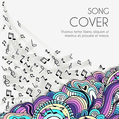 EPS 해외이미지 클립아트 일러스트 사람없음 원형 오브젝트 멜로디 엘리먼트 해외202004 해외일러스트 도형 파일형식 벡터 이미지허브