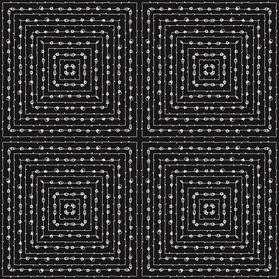 EPS 해외이미지 선 백그라운드 패턴 일러스트 벽지 추상 검은색 흰색 실 타일 그림 정사각형 해외202004 해외일러스트 도형 컬러 무늬 파일형식 벡터 이미지허브