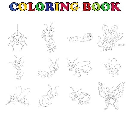 EPS 해외이미지 동물 야생동물 나비 곤충 백그라운드 날개 일러스트 자연 책 빨간색 초록색 세트 노란색 검은색 흰색 벌레 말벌 만화 벌 수집 딱정벌레 무당벌레 거미 개미 메뚜기 고립 호박벌 해외202004 해외일러스트 컬러 벌_곤충 생태계 파일형식 벡터 이미지허브