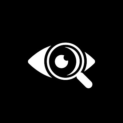 EPS 해외이미지 응시 과학 일러스트 유리 돋보기 사람없음 파란색 픽토그램 확대 심볼 사인 검색 비전 광택 안과 UI 인터페이스 해외202004 해외일러스트 시선 컬러 재질 병원 파일형식 벡터 이미지허브