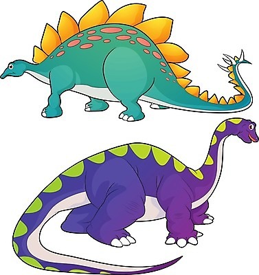 EPS 해외이미지 동물 두마리 일러스트 사람없음 초록색 보라색 큼 공룡 고생물 선사시대 쥬라기 해외202004 해외일러스트 컬러 2 파충류 생물 역사 크기 파일형식 벡터 이미지허브