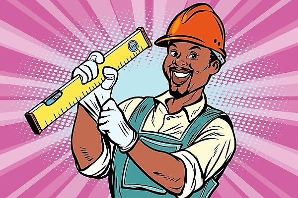 EPS 해외이미지 직업 산업 흑인 유니폼 일러스트 노동자 주택 미술 사람 세로 검은색 거품 수확 도구 수리 만화 서비스 복고 긍정 코믹 주인 팝 스타일 수평선 해외202004 해외일러스트 서양인 옷 컬러 컨셉 농업 문화예술 건물 파일형식 벡터 이미지허브