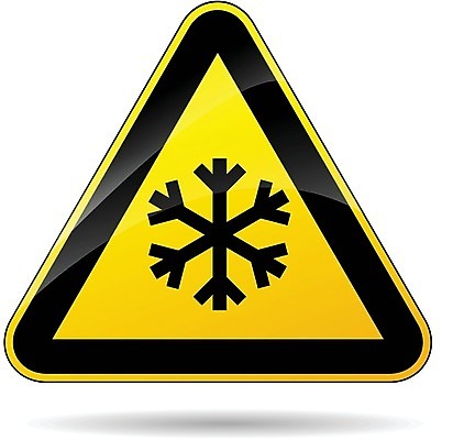 EPS 해외이미지 겨울 일러스트 경고 안전 노란색 추위 흰색 눈송이 삼각형 위험 도로표지판 온도 해외202004 해외일러스트 도형 계절 도로 컬러 컨셉 눈_날씨 표지판 파일형식 벡터 이미지허브