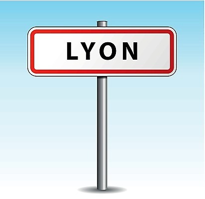 EPS 해외이미지 일러스트 표지판 도로표지판 환영 리옹 해외202004 해외일러스트 도로 알림판 파일형식 벡터 이미지허브