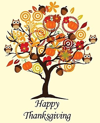 EPS 해외이미지 나무 꽃 일러스트 호박 추상 사람없음 주황색 부엉이 도토리 해외202004 해외일러스트 식물 컬러 무늬 채소 조류 견과류 파일형식 벡터 이미지허브