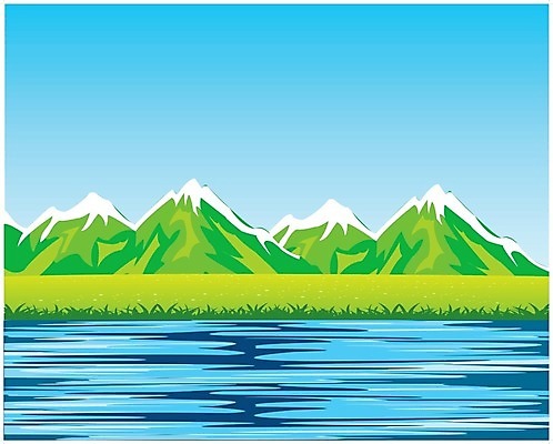 EPS 해외이미지 호수 바다 여행 백그라운드 일러스트 자연 하늘 산 미술 풍경 야외 목재 초록색 물 여름 파란색 강 세계 반사 평화 계곡 힘 흰색 최고 허브 언덕 그림 장면 타입 해외202004 해외일러스트 자연요소 나무 식물 계절 컬러 컨셉 재료 문화예술 생태계 파일형식 벡터 이미지허브