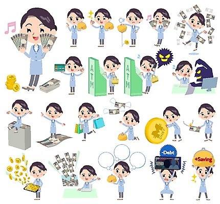 EPS 해외이미지 여자 돈 일러스트 비즈니스 여러명 성인 금융 경제 쇼핑 동전 카펫 저축 의사 자유 신용카드 범죄 지갑 가난 마법 대출 빚 ATM 약사 화상 성인여자만 해외202004 해외일러스트 다수 컨셉 사람 의료진 재산 상처 여자만 성인만 파일형식 벡터 직업 의학 이미지허브