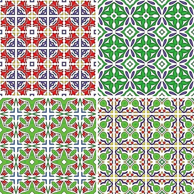EPS 해외이미지 전통 디자인 패턴 오렌지 일러스트 벽지 추상 장식 빨간색 초록색 파란색 보라색 흰색 포르투갈 타일 묘사 정사각형 모자이크 스페인어 아라베스크 엘리먼트 튀니지 해외202004 해외일러스트 도형 유럽 컬러 무늬 과일 아프리카 파일형식 벡터 이미지허브