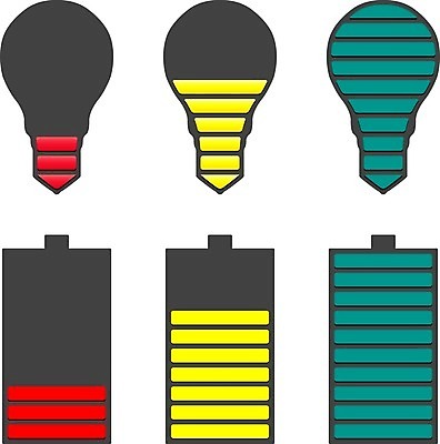 EPS 해외이미지 디자인 일러스트 전구 조명 그래픽 초록색 빛 세트 힘 에너지 지시 가득함 심볼 사인 연료 충전 고립 베터리 요금 전압 충전기 해외202004 해외일러스트 컬러 모션 기계 파일형식 벡터 이미지허브