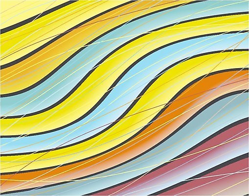 EPS 해외이미지 디자인 선 파도 백그라운드 무지개 곡선 일러스트 추상 숙이기 그래픽 장식 컬러풀 줄무늬 실 해외202004 해외일러스트 자연요소 바다 컬러 포즈 무늬 파일형식 벡터 이미지허브