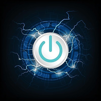 EPS 해외이미지 디자인 일러스트 추상 사람없음 그래픽 파란색 디지털 전원버튼 해외202004 해외일러스트 컬러 무늬 버튼 전원_전기 파일형식 벡터 이미지허브