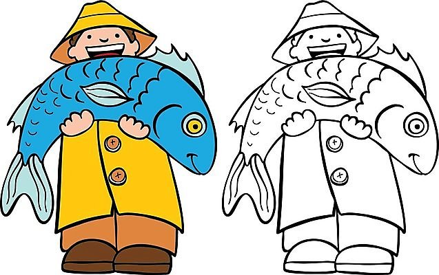 EPS 해외이미지 직업 옷 어린이 일러스트 낚시 어류 미술 정장 책 노란색 검은색 흰색 잡기 큼 만화 낚시꾼 고무 포수 고립 해외202004 해외일러스트 컬러 모션 레저 문화예술 사람 수중동물 야구선수 크기 파일형식 벡터 이미지허브