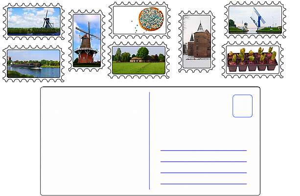 포토 JPG 해외이미지 종이 일러스트 봉투 사람없음 풍차 수확 신용카드 편지 네덜란드 문서 우표 방앗간 해외202004 해외포토 유럽 농업 금융 파일형식 이미지허브