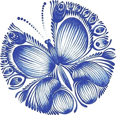 EPS 해외이미지 디자인 꽃 나비 백그라운드 잎 일러스트 수채화 미술 사람없음 파란색 원형 해외202004 해외일러스트 도형 식물 컬러 곤충 문화예술 파일형식 벡터 이미지허브