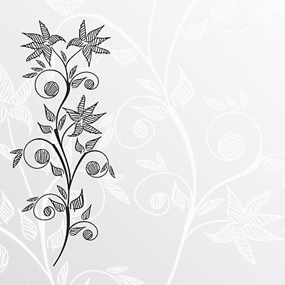 EPS 해외이미지 식물 꽃 백그라운드 잎 꽃무늬 곡선 일러스트 프레임 사람없음 해외202004 해외일러스트 선 무늬 파일형식 벡터 이미지허브