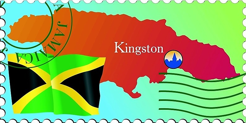 EPS 해외이미지 디자인 배너 종이 지도 인터넷 일러스트 추상 미술 깃발 메시지 편지 우표 자메이카 해외202004 해외일러스트 북아메리카 무늬 문화예술 파일형식 벡터 이미지허브