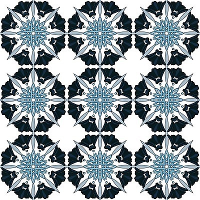 EPS 해외이미지 전통 디자인 패턴 일러스트 벽지 추상 장식 파란색 흰색 포르투갈 타일 묘사 정사각형 모자이크 스페인어 아라베스크 엘리먼트 튀니지 해외202004 해외일러스트 도형 유럽 컬러 무늬 아프리카 파일형식 벡터 이미지허브