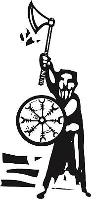 EPS 해외이미지 일러스트 스웨덴 노르웨이 아이슬란드 망치 싸움 전쟁 도끼 신화 방패 영웅 전사 목판화 바이킹 스칸디나비아 치프 해외202004 해외일러스트 유럽 모션 북유럽 공구 파일형식 벡터 이미지허브