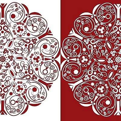 EPS 해외이미지 모양 디자인 꽃 문화 백그라운드 꽃무늬 패턴 일러스트 추상 프레임 그래픽 장식 빨간색 골동품 흰색 직물 원형 눈송이 화려 심볼 사인 그림 질감 냅킨 복고 초대 고립 대칭 만다라 포장소품 핸드메이드 해외202004 해외일러스트 도형 식물 컬러 컨셉 무늬 포장 눈_날씨 오브젝트 포장재료 파일형식 벡터 이미지허브