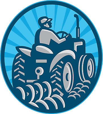 EPS 해외이미지 남자 밭 농업 일러스트 노동자 농장 수확 농부 복고 트랙터 밭일 쟁기 해외202004 해외일러스트 직업 산업 사람 농기계 특수차량 파일형식 벡터 이미지허브