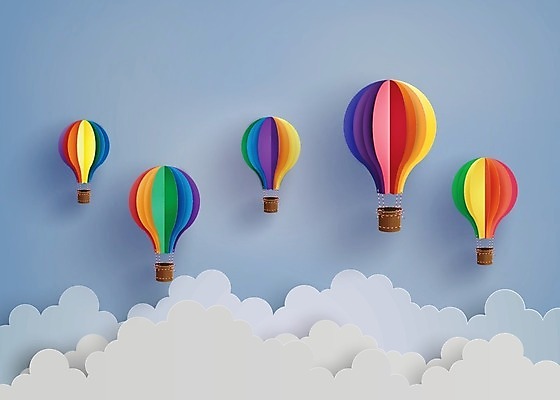 EPS 해외이미지 구름 디자인 종이 백그라운드 일러스트 하늘 프레임 항해 그래픽 장식 여름 뜨거움 신용카드 심볼 비행선 종이접기 풍선 접기 스타일 해외202004 해외일러스트 자연요소 계절 배_교통 모션 금융 파일형식 벡터 이미지허브