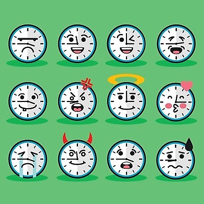 EPS 해외이미지 캐릭터 행복 감정 얼굴 시계 일러스트 공 아침 사랑 미소 웃음 초록색 세트 웹 기쁨 분노 표현 원형 메시지 유머 플랫 만화 심볼 손목시계 서비스 사인 코믹 이모티콘 고립 해외202004 해외일러스트 일러캐릭터 주간 도형 컬러 인터넷 장신구 표정 신체부위 파일형식 벡터 이미지허브