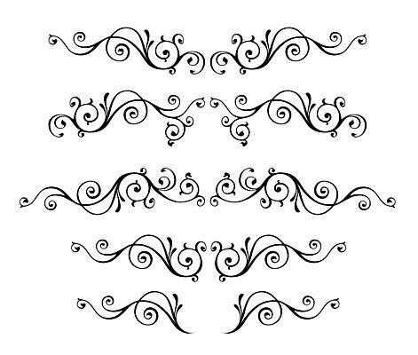 EPS 해외이미지 디자인 선 일러스트 사람없음 세트 빈티지 우아함 고딕 바로크 빅토리아 해외202004 해외일러스트 컨셉 파일형식 벡터 이미지허브