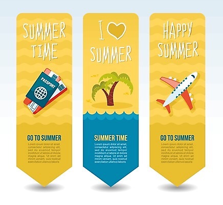 EPS 해외이미지 배너 세로배너 일러스트 비행기 해변 사람없음 파란색 여름휴가 바캉스 야자수 노란색 하트 항공권 여권 배너세트 해외202004 해외일러스트 모양 나무 바다 컬러 항공교통 휴가 대중교통 세로 세트 티켓 파일형식 벡터 여름_계절 이미지허브