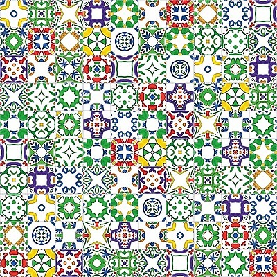 EPS 해외이미지 전통 디자인 패턴 오렌지 일러스트 벽지 추상 장식 빨간색 초록색 파란색 노란색 흰색 포르투갈 타일 묘사 정사각형 모자이크 스페인어 아라베스크 엘리먼트 튀니지 해외202004 해외일러스트 도형 유럽 컬러 무늬 과일 아프리카 파일형식 벡터 이미지허브