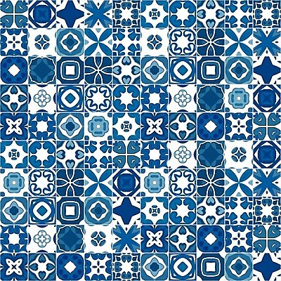 EPS 해외이미지 전통 디자인 패턴 일러스트 벽지 추상 장식 파란색 흰색 포르투갈 타일 묘사 정사각형 모자이크 스페인어 아라베스크 엘리먼트 튀니지 해외202004 해외일러스트 도형 유럽 컬러 무늬 아프리카 파일형식 벡터 이미지허브
