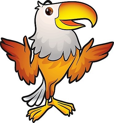 EPS 해외이미지 동물 캐릭터 한마리 일러스트 조류 사람없음 갈색 독수리 카툰스타일 마스코트 해외202004 해외일러스트 일러캐릭터 1 컬러 파일형식 벡터 이미지허브