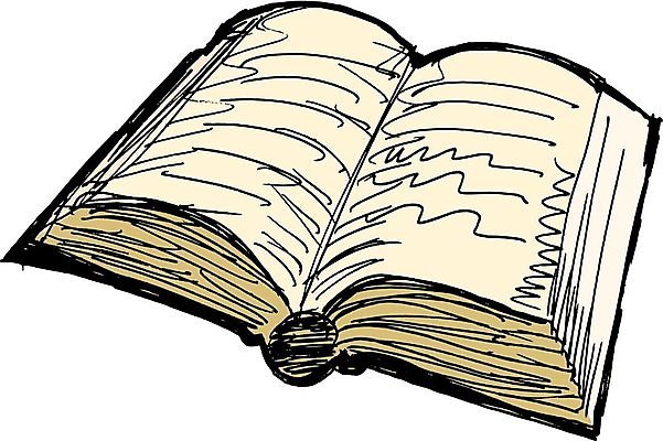 EPS 해외이미지 1 종이 일러스트 책 독서 수확 흰색 오픈 읽기 오브젝트 사인 싱글 그림 옛날 스타일 해외202004 해외일러스트 컬러 농업 모션 파일형식 벡터 이미지허브