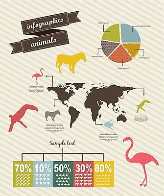 EPS 해외이미지 동물 디자인 지도 일러스트 비즈니스 통계 그래프 사람없음 인포그래픽 정보 해외202004 해외일러스트 파일형식 벡터 이미지허브