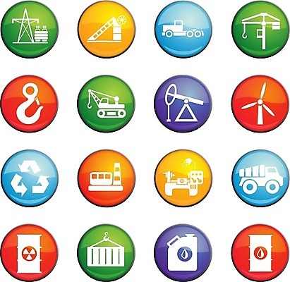 EPS 해외이미지 식물 디자인 일러스트 공장 통 기계 발전소 원형 고리 떨어짐 컨테이너 불도저 심볼 기중기 짐차 엘리먼트 해외202004 해외일러스트 도형 산업 컨셉 공업 자동차 에너지 중장비 파일형식 벡터 이미지허브