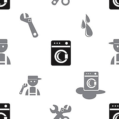 EPS 해외이미지 종이 백그라운드 패턴 일러스트 장신구 벽지 장식 물 세트 검은색 기계 목욕 욕실 도구 직물 씻기 빨래 인쇄 질감 복고 교체 배관공 변기통 공급 해외202004 해외일러스트 자연요소 컬러 가사 무늬 청결 파일형식 벡터 이미지허브