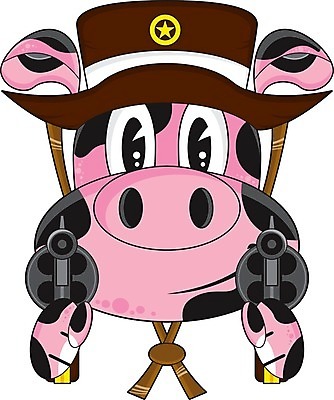 EPS 해외이미지 동물 얼굴 일러스트 머리 가축 권총 돼지 카우보이 보안관 만화 카우보이모자 서쪽 총포 해외202004 해외일러스트 직업 모자_잡화 포유류 신체부위 총 방향 파일형식 벡터 이미지허브