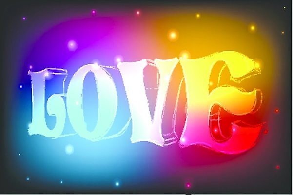 EPS 해외이미지 감정 일러스트 제비꽃 네온 해외202004 해외일러스트 꽃 파일형식 벡터 이미지허브