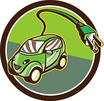 EPS 해외이미지 일러스트 자동차 그래픽 초록색 원형 복고 잡종 고립 자동 해외202004 해외일러스트 도형 육상교통 컬러 파일형식 벡터 이미지허브