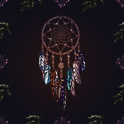 EPS 해외이미지 전통 일러스트 사람없음 장식 꿈 깃털 부적 드림캐쳐 해외202004 해외일러스트 파일형식 벡터 이미지허브