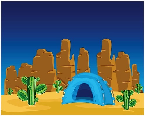 EPS 해외이미지 식물 모래 여행 일러스트 자연 휴식 선인장 텐트 풍경 골짜기 사막 바위 뜨거움 만화 장면 S 해외202004 해외일러스트 알파벳 컨셉 캠핑도구 돌_바위 생태계 파일형식 벡터 이미지허브