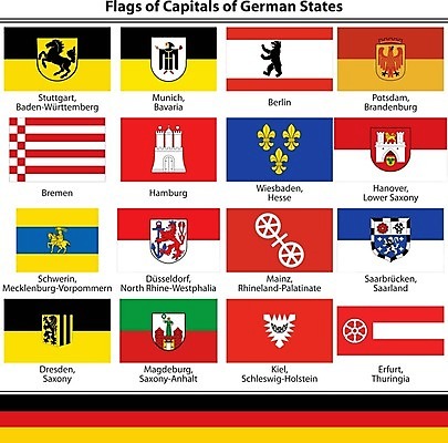 EPS 해외이미지 유럽 여행 일러스트 독일 깃발 지역 베를린 뮌헨 함부르크 해외202004 해외일러스트 나라 파일형식 벡터 이미지허브